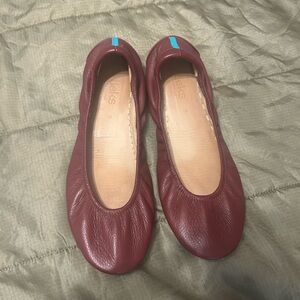 Tieks red ballerina flats